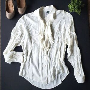 Vintage Oxford White Blouse